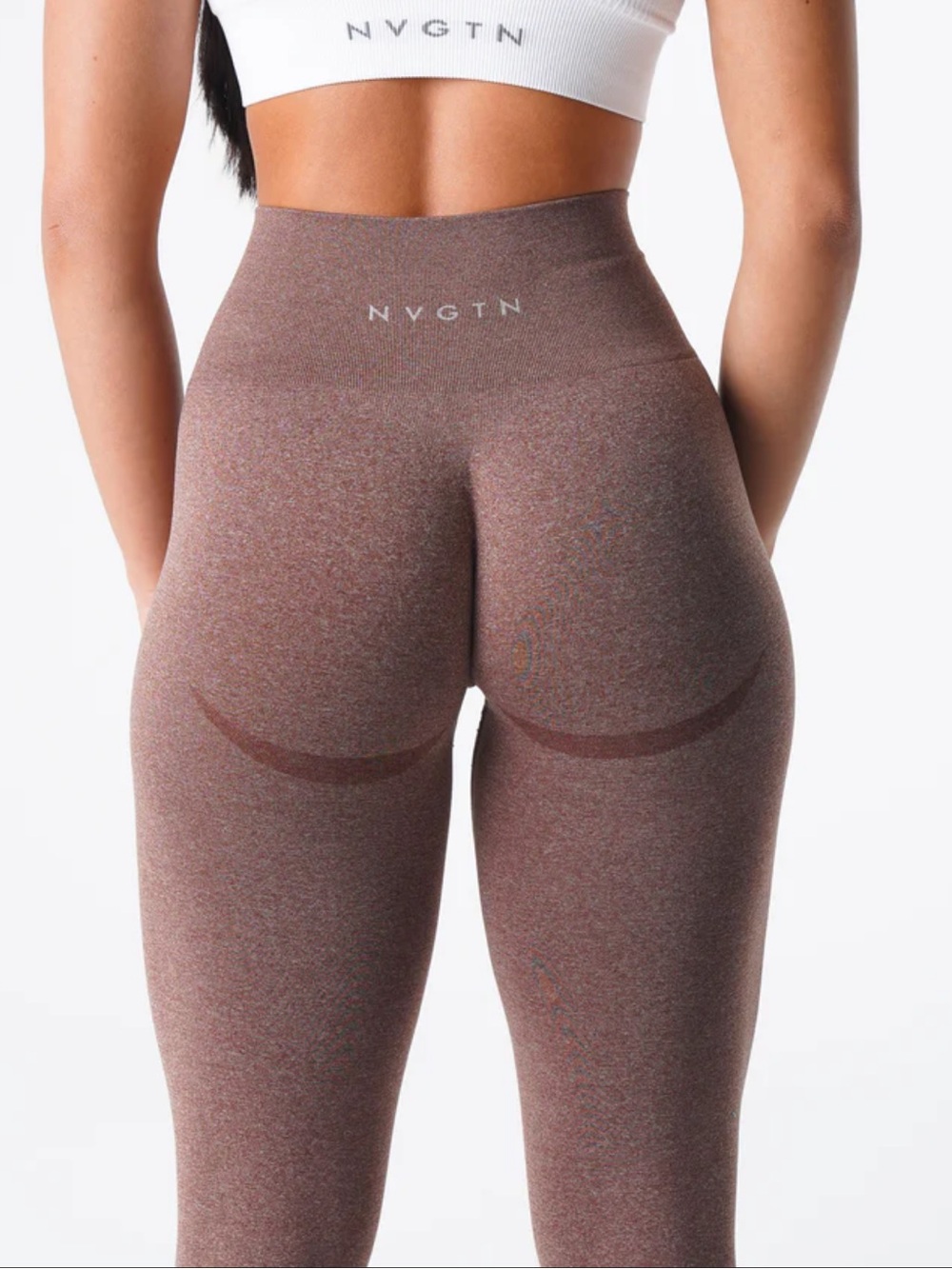 NVGTN Seamless Contour Leggings in Brown‎ Cocoa Size Medium